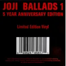 Joji – Ballads 1 (Limited Edition, Reissue, 5th Anniversary Edition) LP